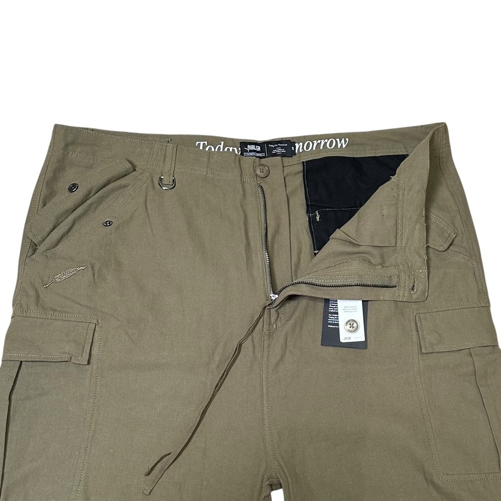 Publish Men’s Size 42 Waist Olive Green Utility Cargo Jogger Pant - Picture 4 of 9